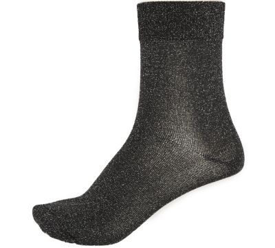 Silver glitter ankle socks